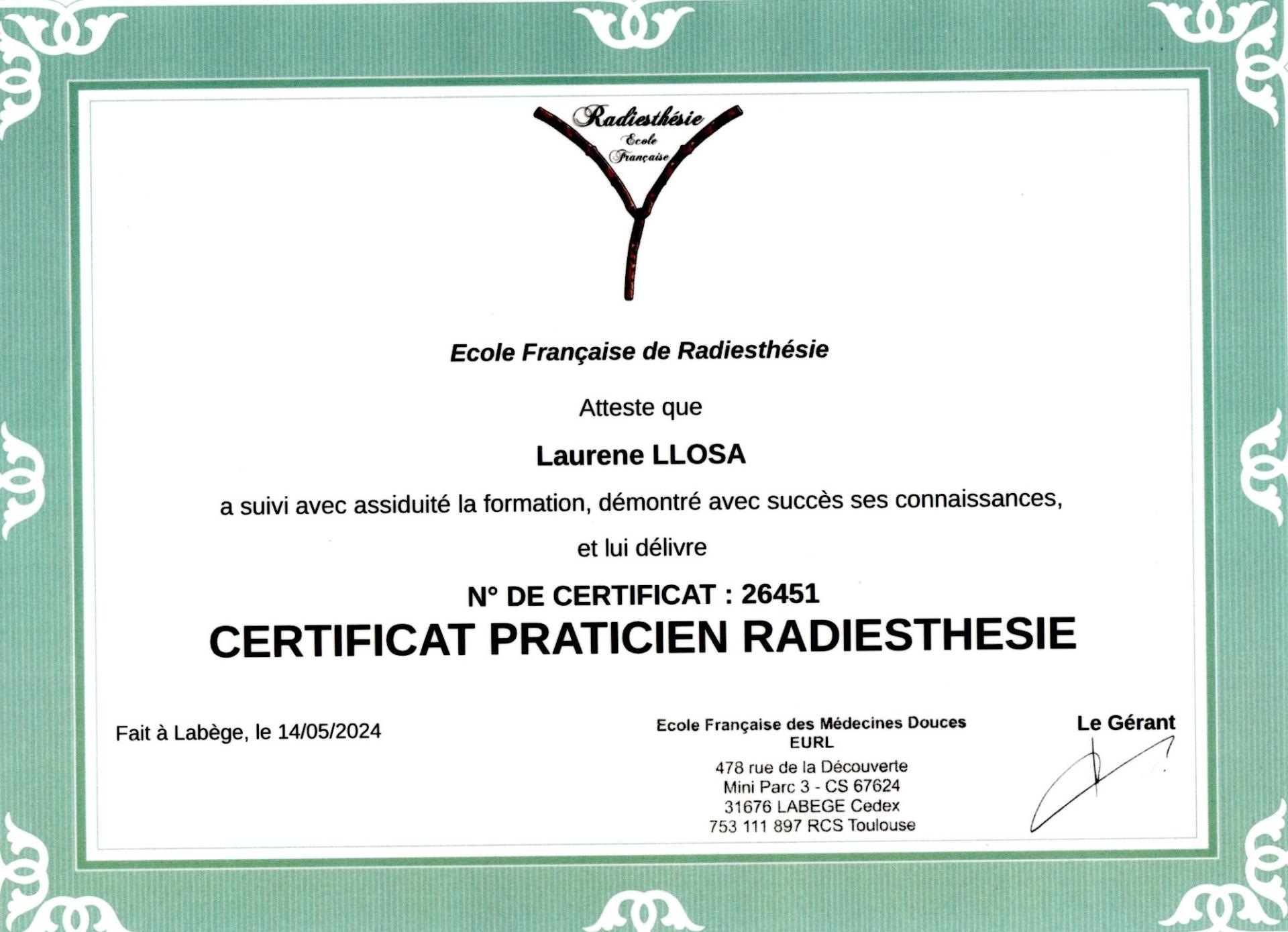 Praticien radiesthesiste 1